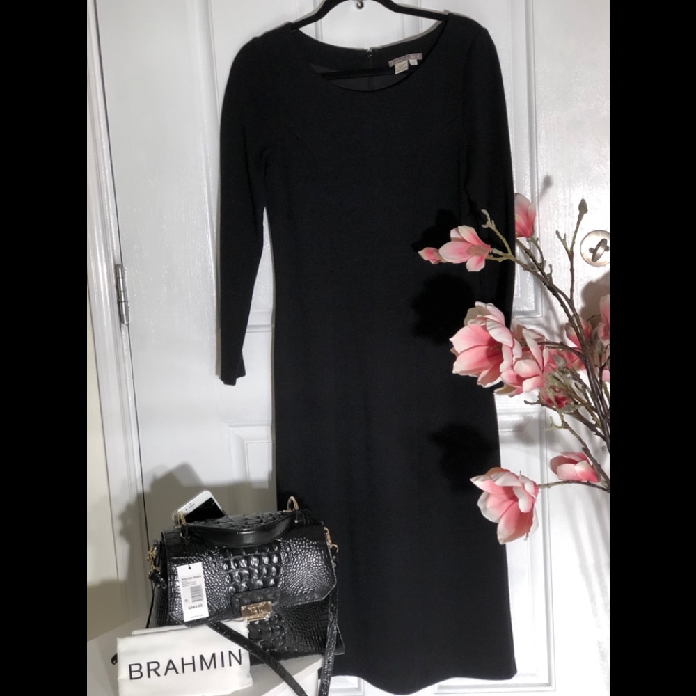 VINTAGE ISABELLA BIRD BLACK KNIT PRINCESS DRESS
